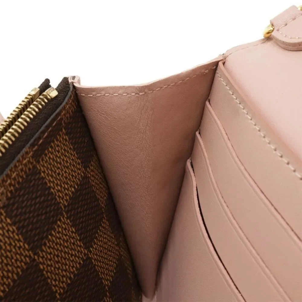 Louis Vuitton Damier Chain Wallet Crossbody